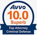 Avvo | 10.0 Superb | Top Attorney Criminal Defense